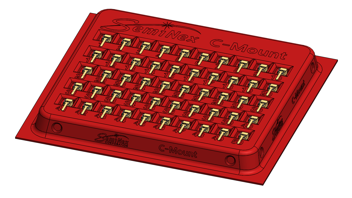Dimetric No Lid C-Mount Tray