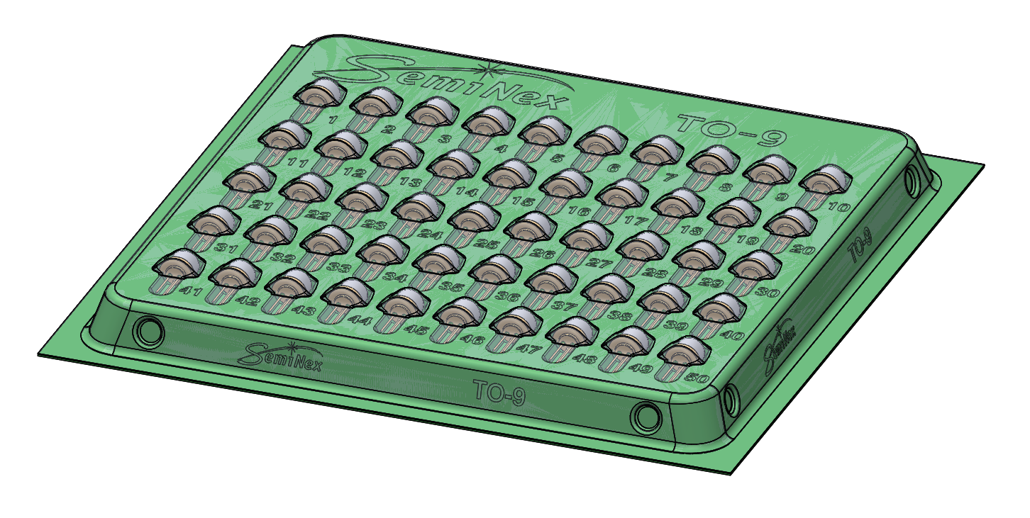 Dimetric TO9 Capped Tray