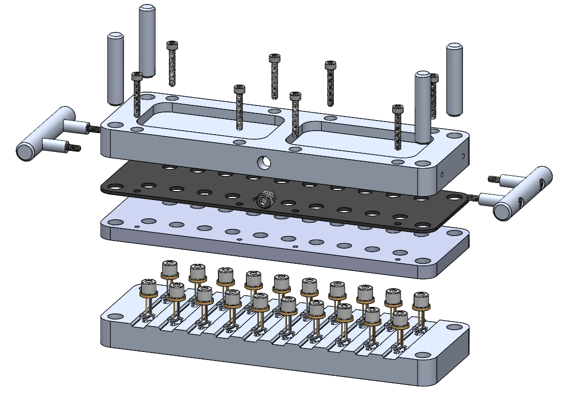 Exploded View with Parts TO9 Capping Fixture